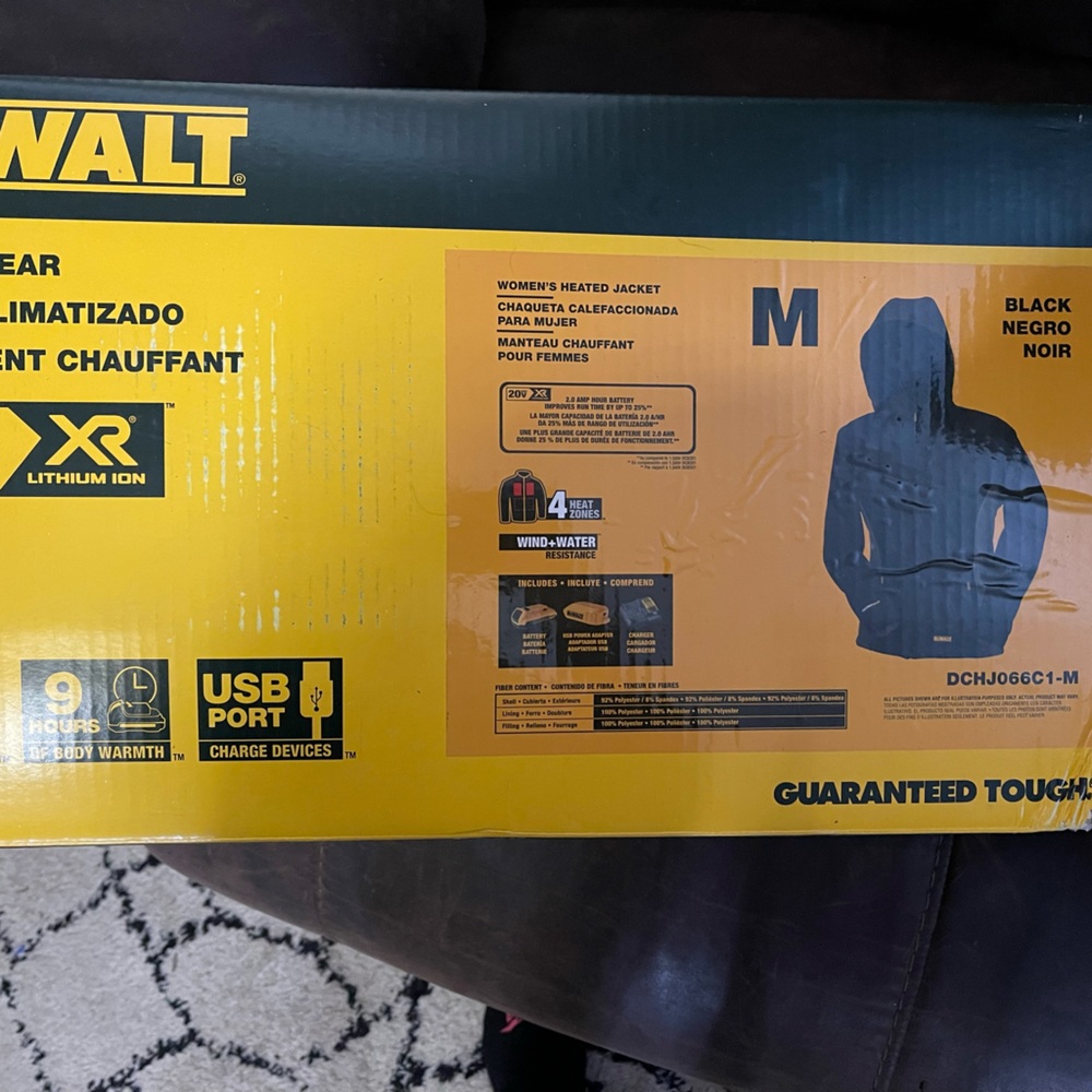 NWT Dewalt heated jacket